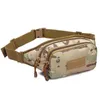 Waterproof Tactical Portable Fanny Belt Pack molle Waist Packs for Daily Life Camping Hiking Cycling chest sling shoulder bag Outdoor Canvas waistbag