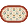 Table Mats Nordic Retro American Floral Leather Placemat Waterproof Oilproof Heat-Insulated Mat Plate Bowl Pad Dinning Room Decor