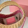 Luxurys Tasarımcılar Kadınlar İçin Tote Çanta Çanta Tasarımcısı Dokuma Rattan Totes Mini Çantalar Kadın Omuz Crossbody Çanta Çanak Çantalar Çantalar 2306033PE