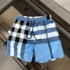 Quick Burberies Burbreries Gym Plaid Swim Drying Mens Shorts Man Designer Summer Women Short Sports Beach Pants Asian 6954