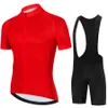 Cykeltröja sätter Black Team Men Set Maillot Ropa Ciclismo MTB kostym Summer Racing Bike Clothing Bicycle Wear 230603