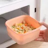 Ensembles de vaisselle Bento Lunch Box 2 couches Multi-compartiment Snack Salade Portable Étanche Détachable 3 Compartiments Pour Le Travail