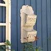 Garden Decorations Outdoor Wall Moun Mailbox Metal Letter Box French Rural Style Wind Storage Home Decoration Leaving Message 230603