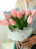 Decorative Flowers 10PCS Tulip Artificial Flower Real Touch Marriage Bouquet Fake Flore For Bedroom Wedding Vase Table Centerpiece Party