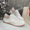 2023Top Brand Fashion Men Womens Quality Casual Shoes Low Heel Leather Lace-Up Sneaker Running Trainers Letters Flat Printed Sneakers