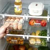 Storage Bottles Slide Kitchen Fridge Box Pull-out Drawer Food Crisper Plastic Rectangle Egg Vegetable Fruit Containers Acrylic Container