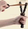 En bois bambou Slingshot Caoutchouc Chaîne Amusant Traditionnel Enfants Extérieur catapulte Intéressant Chasse tir Props Jouets Top Qualité catapulte