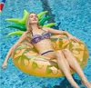 Colchão de abacaxi gigante de 120 cm, anel de natação inflável, adulto, verão, festa, piscina, flutuante, crianças, tubos de água, brinquedos, cama de água flutuante