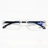 Sunglasses Sapphire High Hardness Anti Eye Strain Fashion Blue Light Blocking Glasses Reading For Men Women Bifocal Far 2023