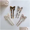 Hairpins Butterfly Hair Sticks Acetate Resin Women D Clip Pins Woman Jewelry Accessories Drop Delivery Hairjewelry Dhk01