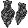 Triangel Skull Ghost Magic Scarves Balaclava Motorcykel ansikte Mask Cover Tactical Cs paintball Neck Gaiter Tube Scarf Moto Motorbike Bandana Head Wraps Turban