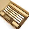 Toothbrush Bamboo Travel Set for Family with Cleaing Toothbrush Tube Dental Floss Refills 8 Asst