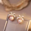 Boucles d'oreilles carrées géométriques en émail noir de luxe léger 2023 boucles d'oreilles Zircon haut sens pour les femmes corée mode bijoux cadeau