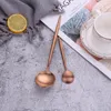 Conjunto de louça talheres de ouro rosa talheres de aço inoxidável bife faca garfo colher utensílios de serviço de jantar talheres criativos