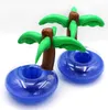 インフレータブルカップフロートフラミンゴスワンダックユニコーンカップホルダーコースタードリンクフロートスイミングプールエアマットレス玩具水パーティー用品