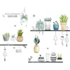 Wall Stickers Small Fresh Plants Image Bedroom Warm Wallpaper Self-adhesive Decoration Household Bedside Room