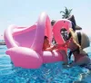 Ins bébé gonflable flamingo cygne siège anneau avec parasol flottant bébé eau plage jouet enfants natation flotteurs matelas tubes