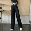 Capris Lucifer Hollow High Waist Straight Pants Fashion Strap Zipper Wide Leg Set Damen Y2K Street Clothing Hose P230602