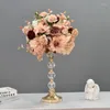 Decorative Flowers 35CM Artificial Flower Ball Wedding Road Lead Floral Bouquet Party Fabric Plastic Simulation Table Centerpieces Decor For