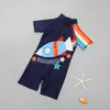 Costumi da bagno Costumi da bagno per bambini cartoni animati occhi grandi cute baby sunshine asciugatura rapida cerniera costume da bagno ragazzo ragazza P230602