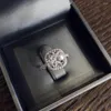 Cluster Ringen Mode S925 Sterling Zilver Voor Vrouwen Bruids Bruiloft Anelli Trendy 2ct Diamanten Sieraden Verloving 18K Witgoud Anillos