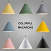 Hanglampen Eenvoudig Design Plafondlamp Moderne Macaron Kleurrijke Eettafel Nachtkastje Decor Verlichting E27 Lichtpunt