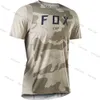 T-shirts pour hommes 2023 Maillots de descente Fox Cup VTT Chemises VTT Offroad DH Camouflage Moto Jersey Motocross Sportwear Vêtements Vélo 23SS
