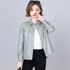 Manteau en cuir pour femmes femmes 2023 début automne mode coréenne Haining moto en peau de mouton courte veste décontractée véritable