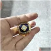 Cluster Rings Fashion Souvenir Edmonton1983 1984 1985 1987 1988 1990 Championship Ring Bag Parts Drop Delivery Jewelry Dhzal