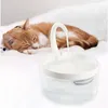 Fournitures 2l Fontaine d'eau pour chat pour animaux de compagnie Fontaine à boire automatique pour chien USB avec abreuvoir à lumière LED Distributeur de fontaine à boire pour animaux de compagnie