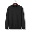 direct sale Factory high quality pure cotton sweatshirt men's wide round neck sweater PSWX