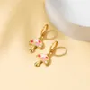 Charme perdu dame nouvelle mode fleur papillon boucles d'oreilles alliage bijoux direct R230603