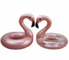 2019 nuovo design fenicottero in oro rosa anello da nuoto per bambini piscina per adulti galleggiante galleggiante giocattolo da nuoto grande pvc animale unicorno floting giocattoli