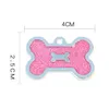 Dog Tag Id Card Bone Tag Ciondolo per collare per animali domestici Collana in lega di zinco Fai da te Lettering laser Animali domestici Cani Informazioni Etichette per lavagna vuota Drop Deli Dhsdr