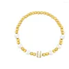 Strand Vlen Cubic Zirkonia Paski Koraliki Bransoletka Wysoka jakość złota platana perłowa biżuteria dla kobiet