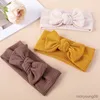 2PCS Hair Accessories Baby Bow Headband Girl Cotton Turban Newborn Knit Hairband Elastic Headwrap Kids Princess Headbands