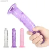 Massaggio Pene realistico Soft Jelly Dildo Anal Butt Plug Forte ventosa Dick Giocattolo erotico per adulti Orgasmo del punto G Giocattoli del sesso Donna L230518