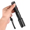 Lampe de poche LED puissante XHP50 Lampes Zoom 5 modes d'éclairage Lampes de poche rechargeables Zoom télescopique Torche Pour la chasse en plein air Pêche Camping Alkingline