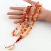 Lien Bracelets Tasbih Agate Pierre Bracelet Accessoires Ronds 33/66/99 Couleur Primaires Perles Glands Musulman Bijoux Pendentif Tasbeh Famille Cadeau