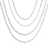 Correntes de ouro verdadeiro 14k com menos manchas de aço joias descobertas correntes de pescoço para mulheres