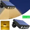 Outdoor Lantern Solar Symulacja Monitorowanie światła ogrodowego lampy ścienne na dziedziniec ludzki czujnik ciała Fałszywe kamera uliczne światła Alkingline