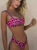 Costumi da bagno da donna Bikini in pelle di serpente Costumi da bagno da donna Bikini leopardati Costume da bagno biquini sexy Costume da bagno push-up Costume da bagno femminile Bikini da nuoto Donna J230603