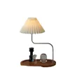 Tischlampen Ins Massivholz Retro Lampe Kreative Plissee Nachttisch Home Stay Schlafzimmer Kinder Studie Bett Dekor