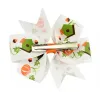 3 -calowy Baby Halloween Grosgrain Wstbon Bows with Clip Girls Kids Ghost Dypkin Baby Girl Pinwheel Clips