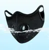 masque de cyclisme en maille sports de plein air masques de protection avec valve filtre demi-visage carbone vélo vélo course unisexe hommes femmes masques