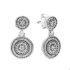 Sparkling Pave Dangle Boucles d'oreilles pour Pandora 925 Bijoux de mariage en argent sterling Set designer Boucle d'oreille pour femmes filles Boucle d'oreille de luxe avec boîte d'origine en gros