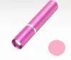 365nm Uv lumière stylo lampe de poche led violet lumières torche stylo mini rayons ultraviolets batterie lampes aluminium argent détecteur de fluorescence