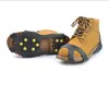 2018 Outdoor Unisex Neve Antiscivolo Spikes Manopole Pinze Ramponi Tacchetti Per Scarpe Stivali Copriscarpe in silicone antiscivolo Scarpe da arrampicata copertura in gomma