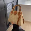 Designer-Tasche 2023 Neue Vine Grass Woven Bag Handheld Single Shoulder Umhängetasche