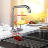 Kitchen Faucets The Sink Has A Window And Folding Rotating Multifunctional Thickening SUS304 Stainless Steel Cold Water Faucet